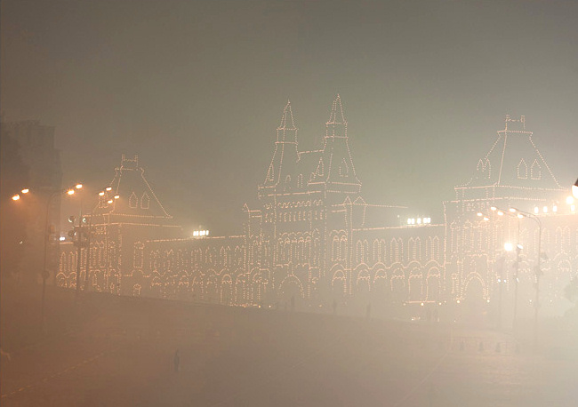 Смог от пожаров в Москве