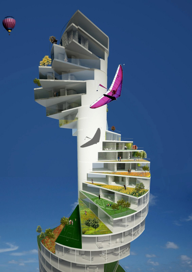 Винтовые лестницескребы Stairscraper