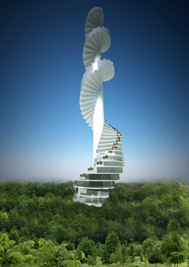 Винтовые лестницескребы Stairscraper