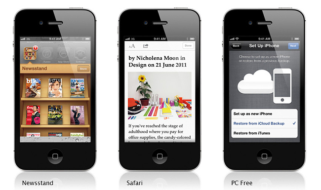Премьера iPhone 4S, iOS 5 и новых iPod