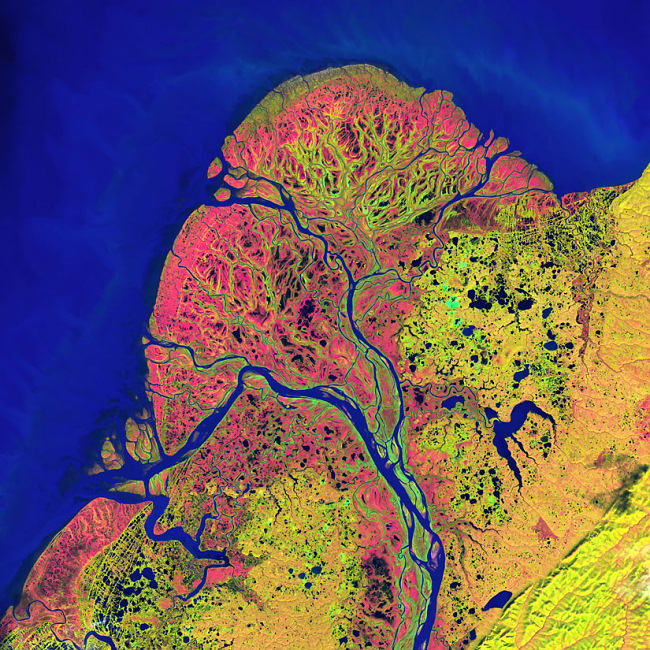 Снимки Landsat из серии «Земля как искусство»